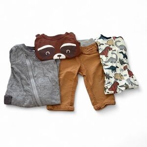 Baby boy bundle 12m onesies tshirt pants pjs